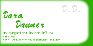 dora dauner business card